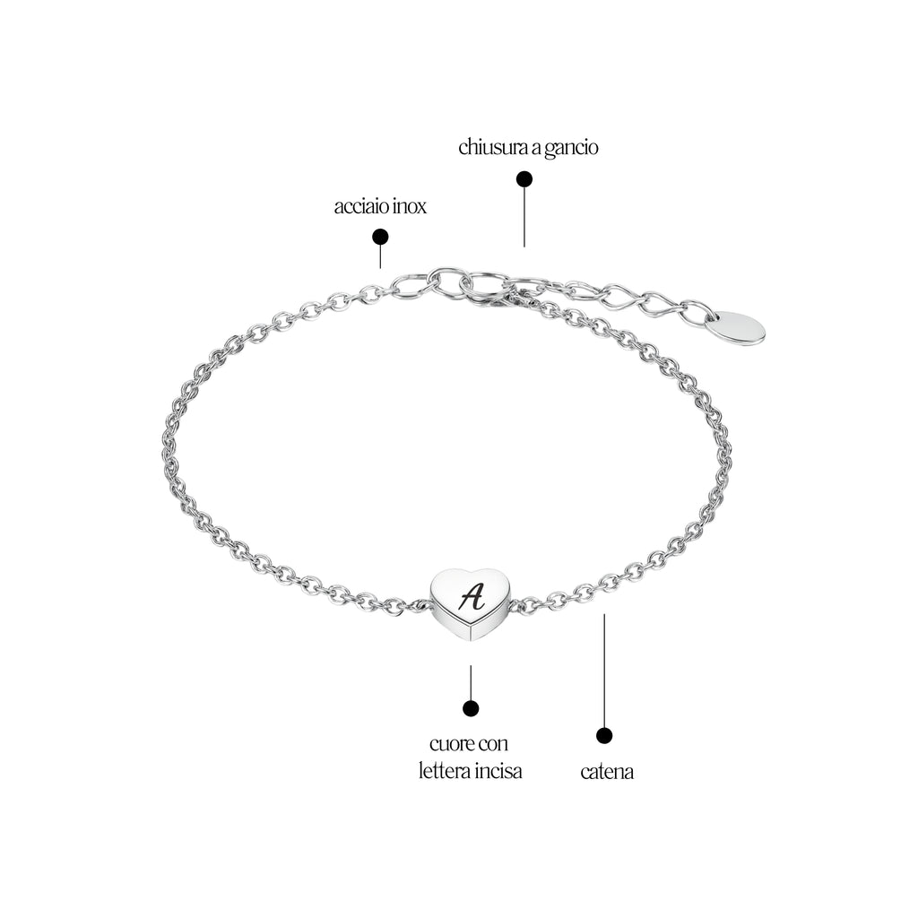 Bracciale Catenina Acciaio Inox - Brand