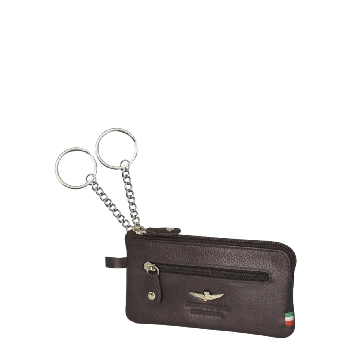 Portachiavi a bustina in Vera Pelle Flag - Aeronautica Militare