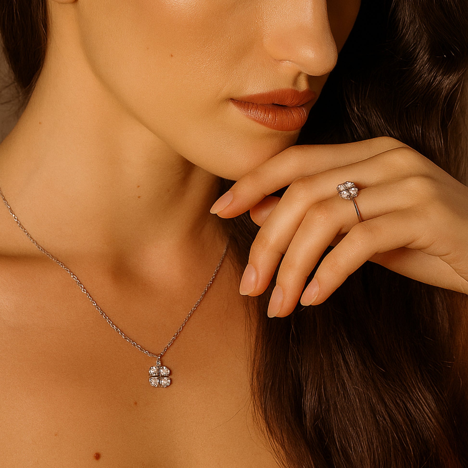 Anello Quadrifoglio Shine- Brand Gioielli