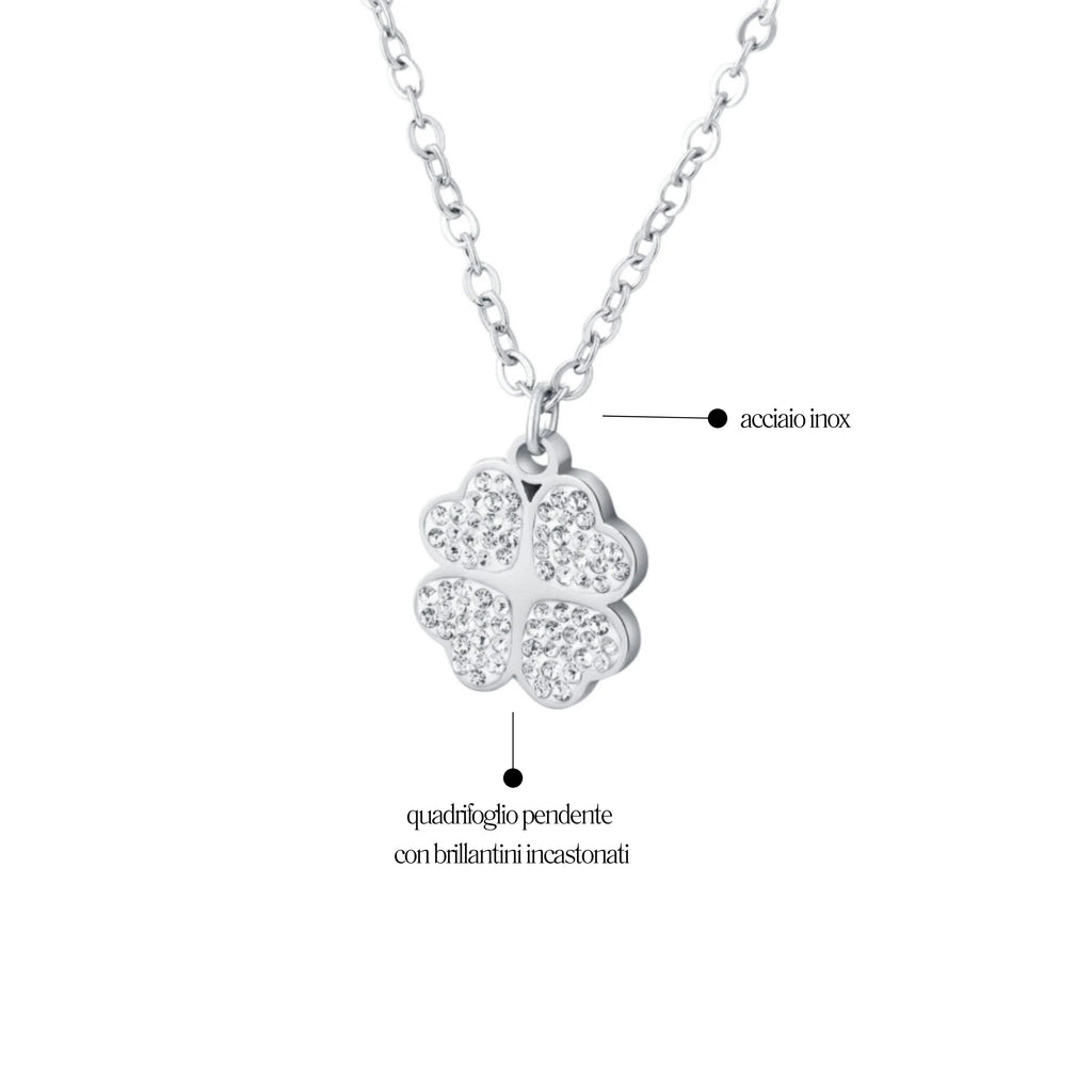 Collana Quadrifoglio Shine - Brand Gioielli