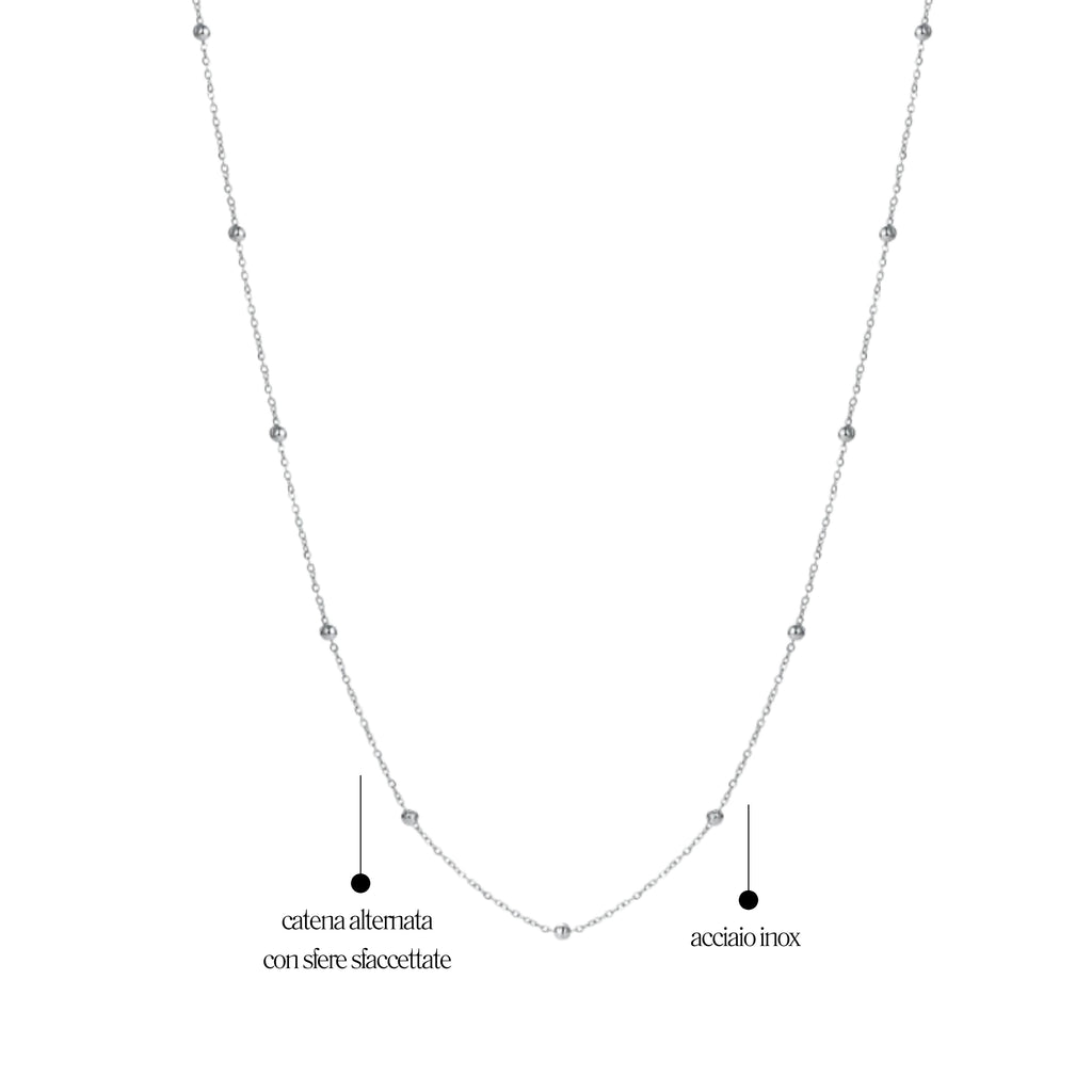 Catena Sfere 3mm distanziate 3 cm - Brand Gioielli