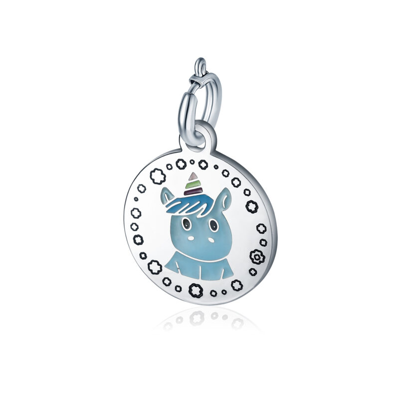 Charm Unicorno in acciaio inox Pensieri - Brand Gioielli
