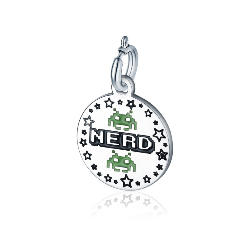 Charm Nerd in acciaio inox Pensieri - Brand Gioielli