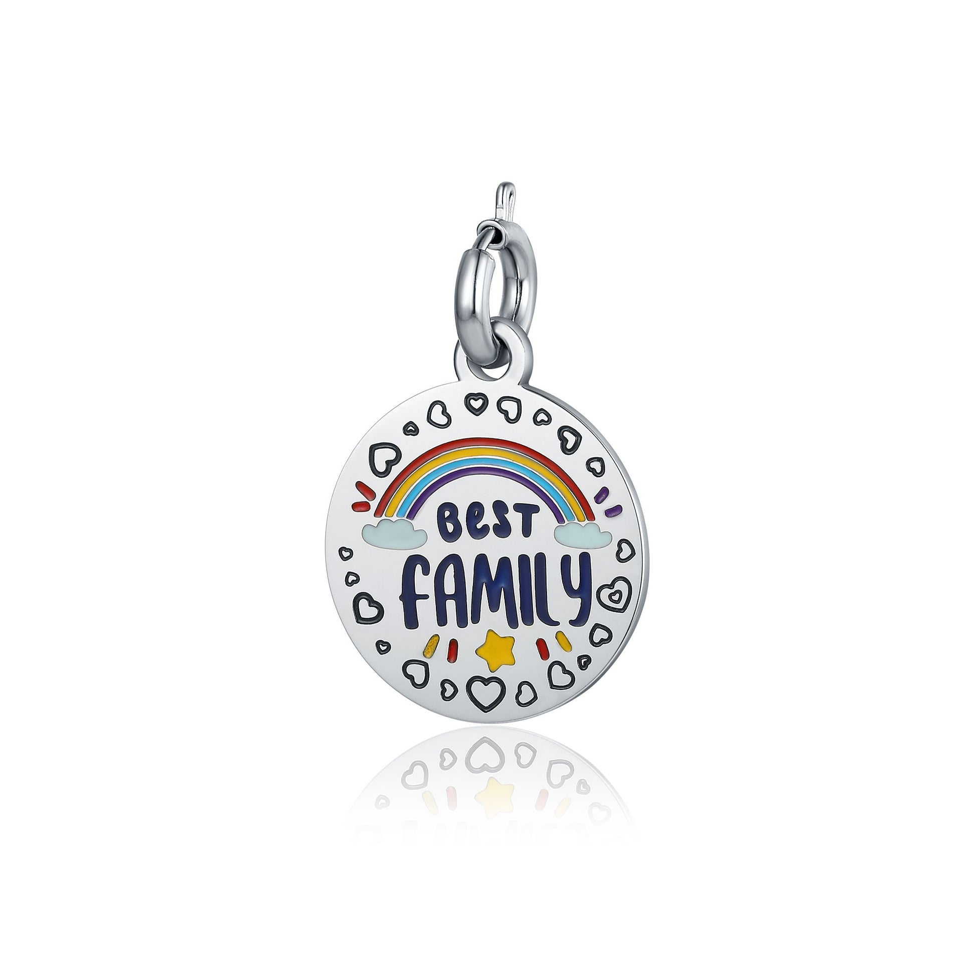Charm Best Family in acciaio inox Mamma - Brand Gioielli