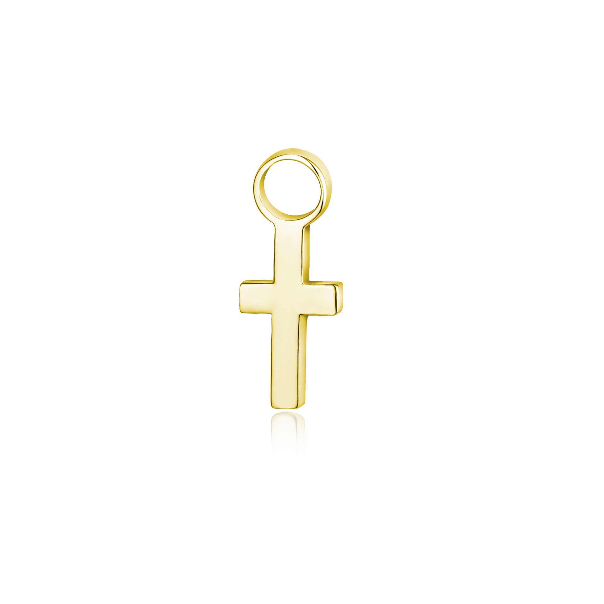 Mini Charm Croce in acciaio inox - Brand Gioielli