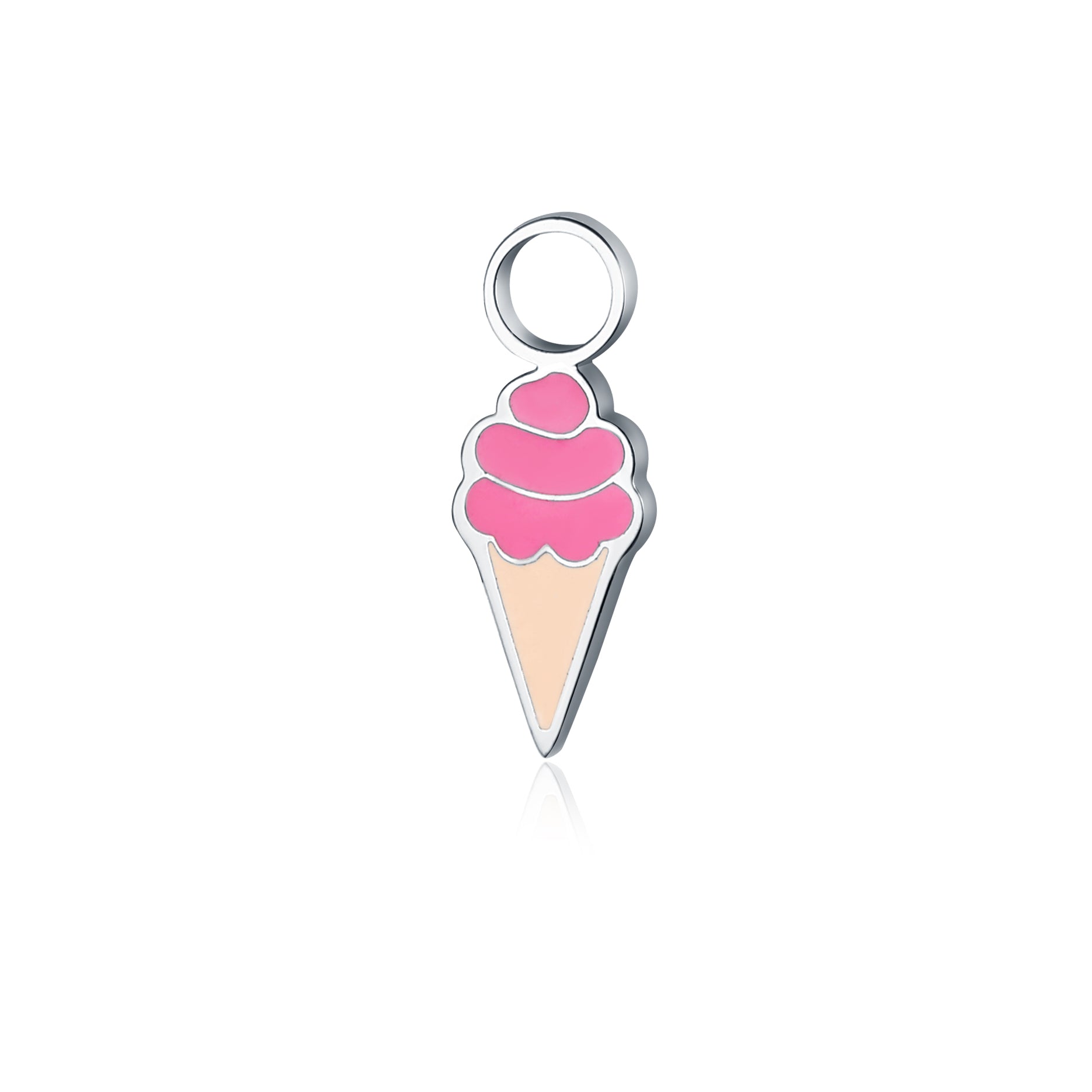 Mini Charm Gelato Smaltato in acciaio inox - Brand Gioielli
