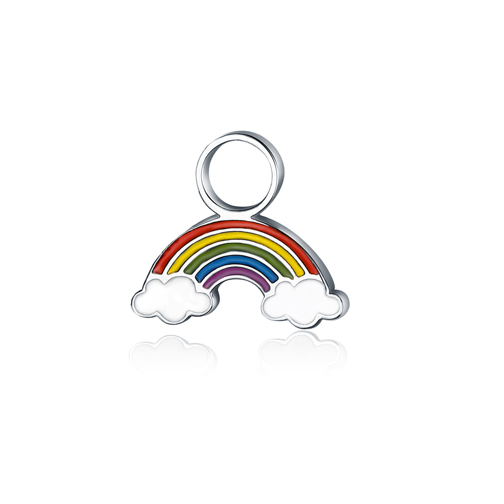 Mini Charm Arcobaleno Smaltato in acciaio inox - Brand Gioielli
