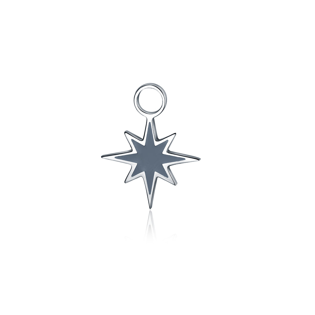 Mini Charm Stella Polare Smaltata in acciaio inox - Brand Gioielli
