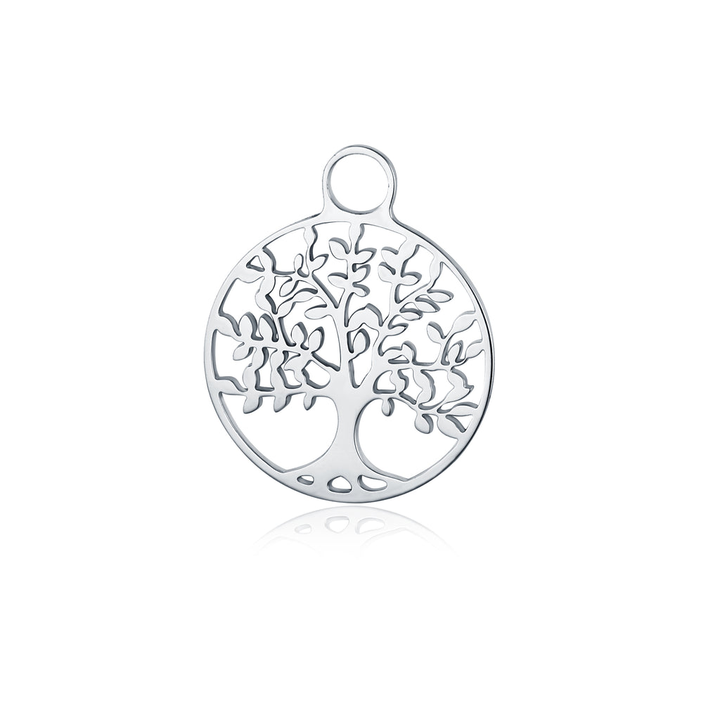 Mini Charm Albero della Vita in acciaio inox - Brand Gioielli