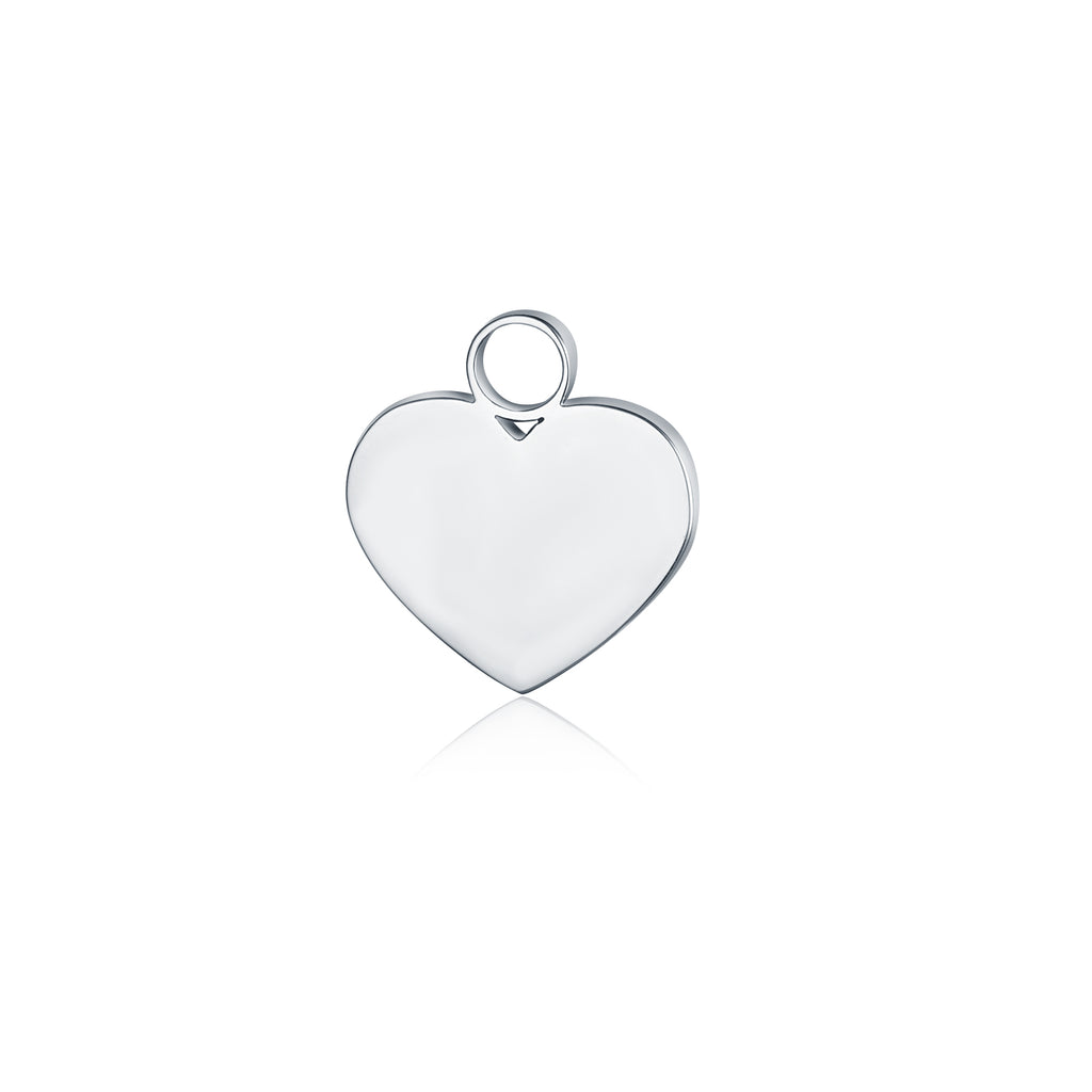 Mini Charm Cuore in acciaio inox - Brand Gioielli