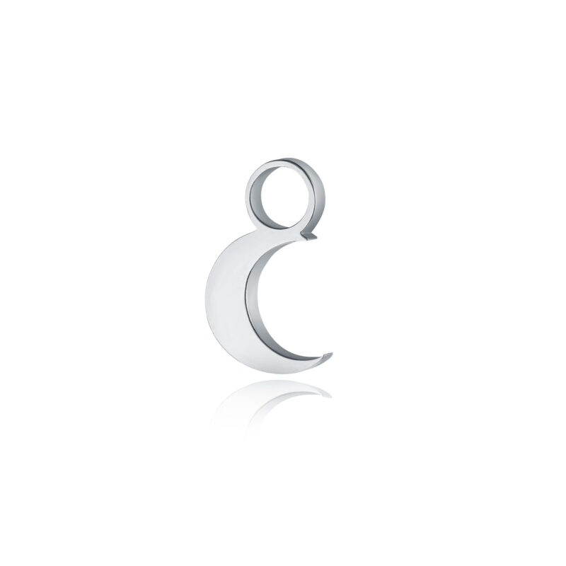 Mini Charm Luna in acciaio inox - Brand Gioielli