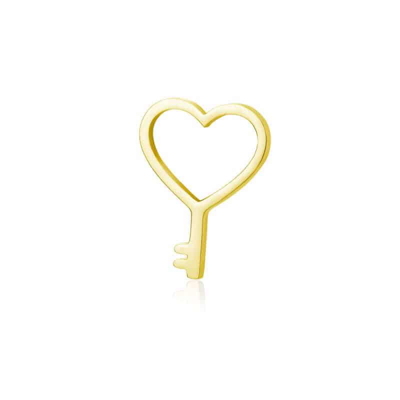 Mini Charm Chiave in acciaio inox - Brand Gioielli