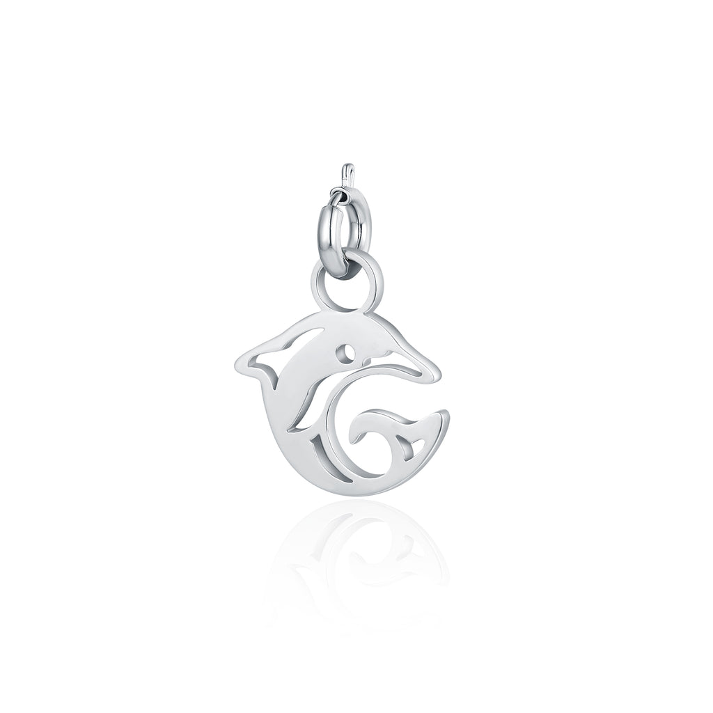 Mini Charm Delfino in acciaio inox Margarita - Brand Gioielli