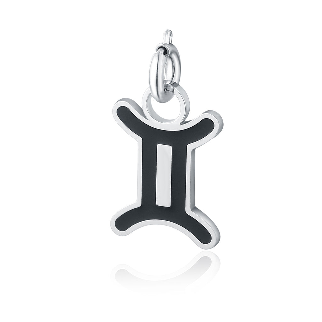 Charm Segno Zodiacale Gemelli in acciaio inox Zodiaco - Brand Gioielli