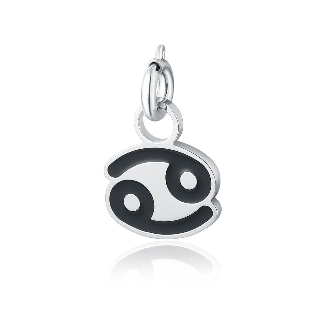 Charm Segno Zodiacale Cancro in acciaio inox Zodiaco - Brand Gioielli