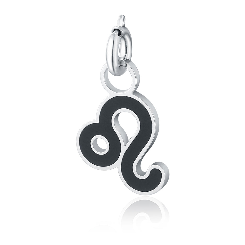 Charm Segno Zodiacale Leone in acciaio inox Zodiaco - Brand Gioielli