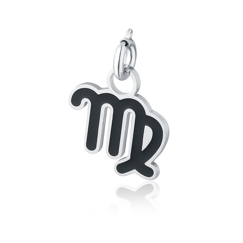 Charm Segno Zodiacale Vergine in acciaio inox Zodiaco - Brand Gioielli