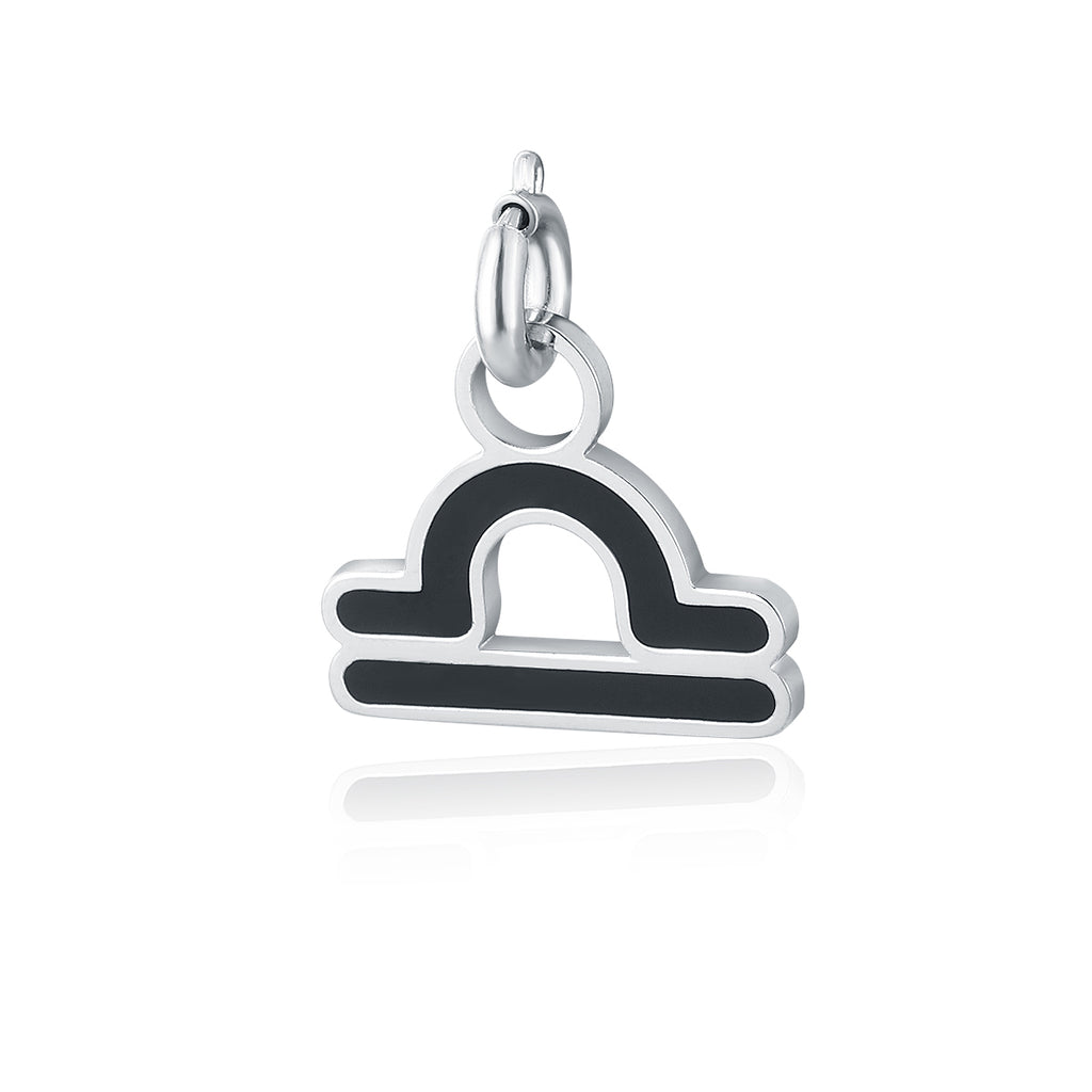 Charm Segno Zodiacale Bilancia in acciaio inox Zodiaco - Brand Gioielli