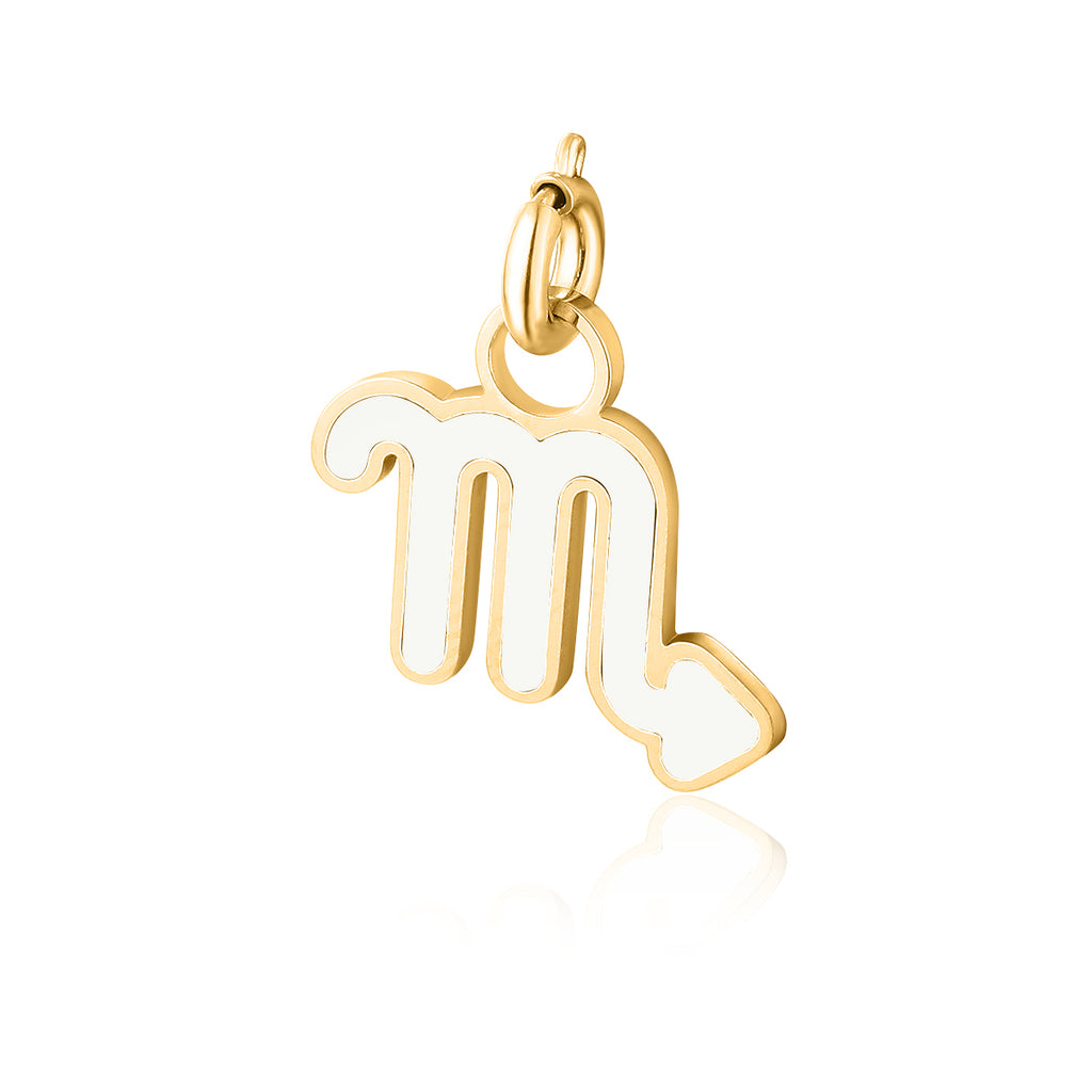 Charm Segno Zodiacale Scorpione in acciaio inox Zodiaco - Brand Gioielli