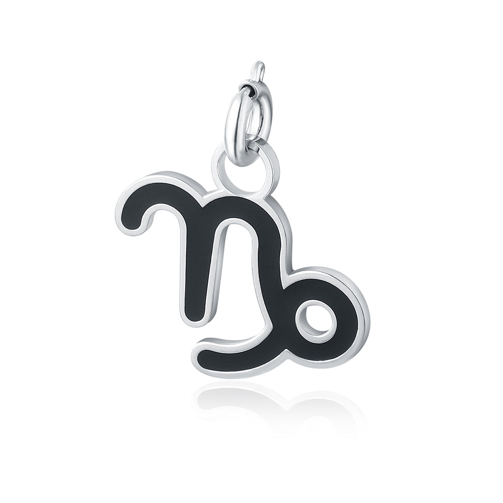 Charm Segno Zodiacale Capricorno in acciaio inox Zodiaco - Brand Gioielli