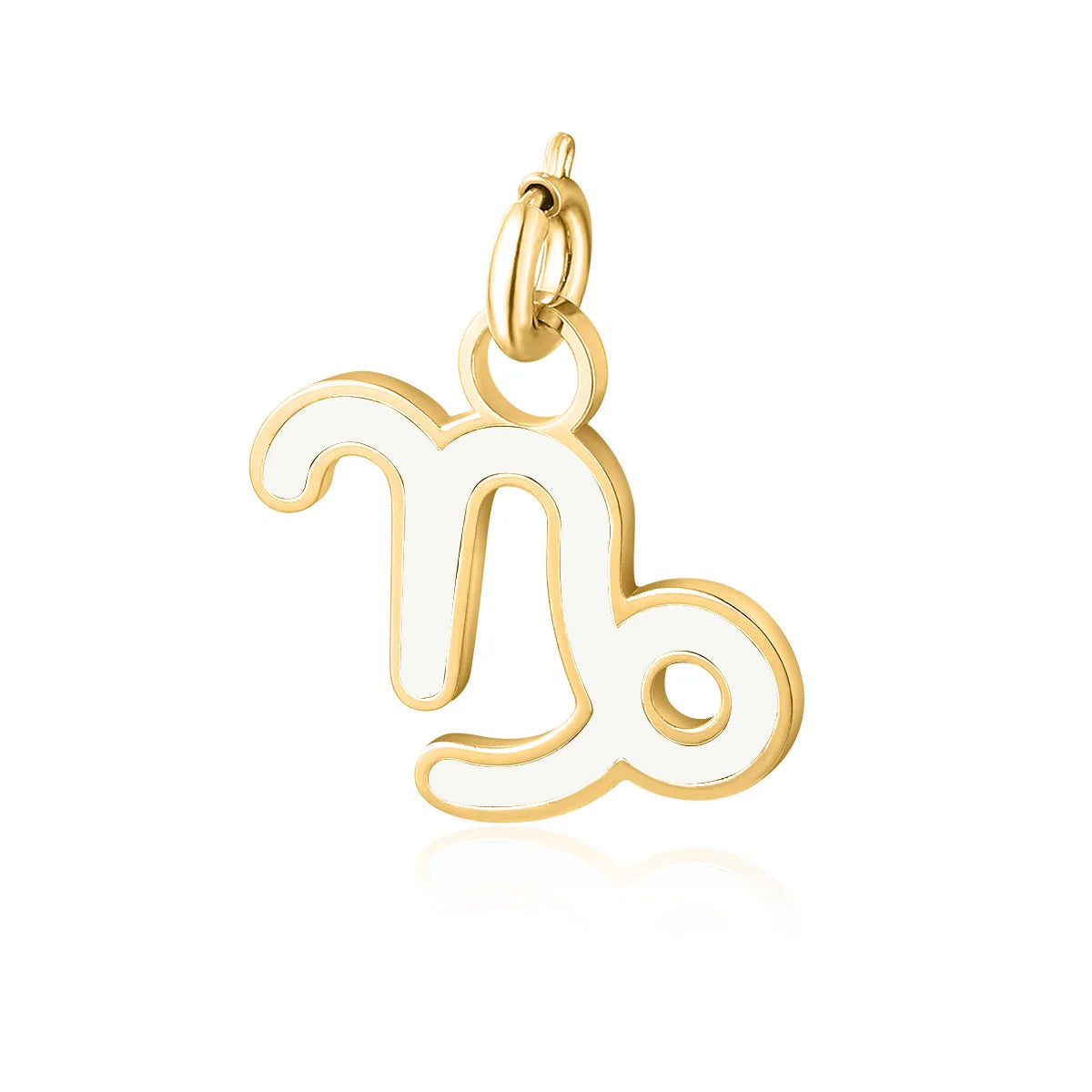 Charm Segno Zodiacale Capricorno in acciaio inox Zodiaco - Brand Gioielli
