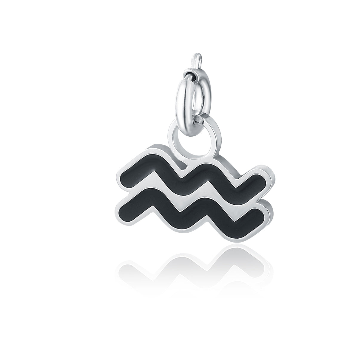 Charm Segno Zodiacale Acquario in acciaio inox Zodiaco - Brand Gioielli