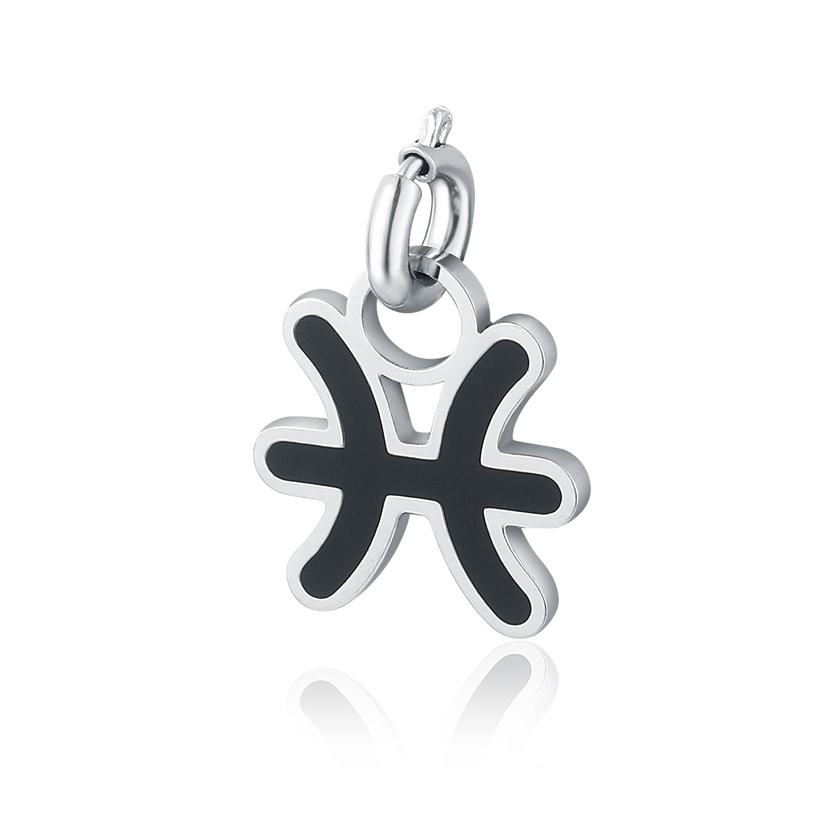 Charm Segno Zodiacale Pesci in acciaio inox Zodiaco - Brand Gioielli