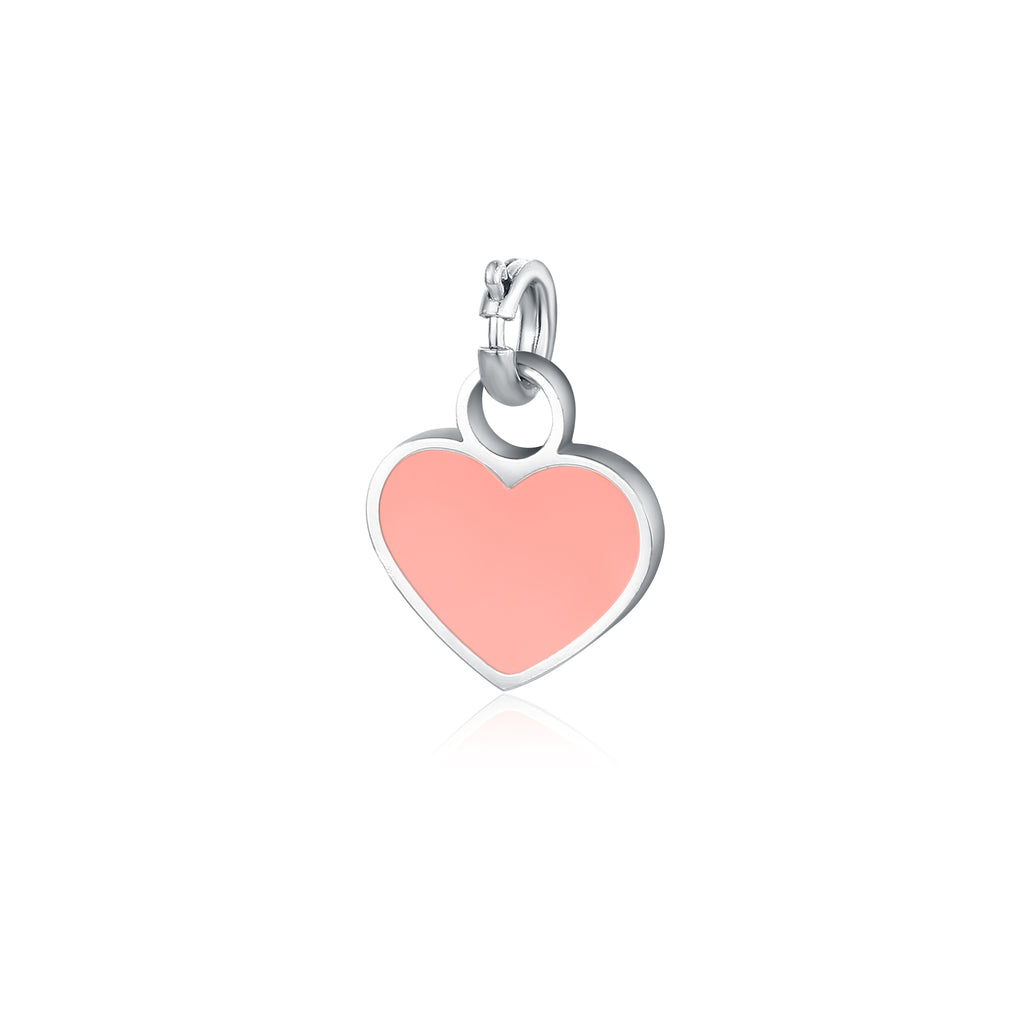 Ciondolo cuore rosa per Chiama Angeli Vita in acciaio inox - Brand Gioielli