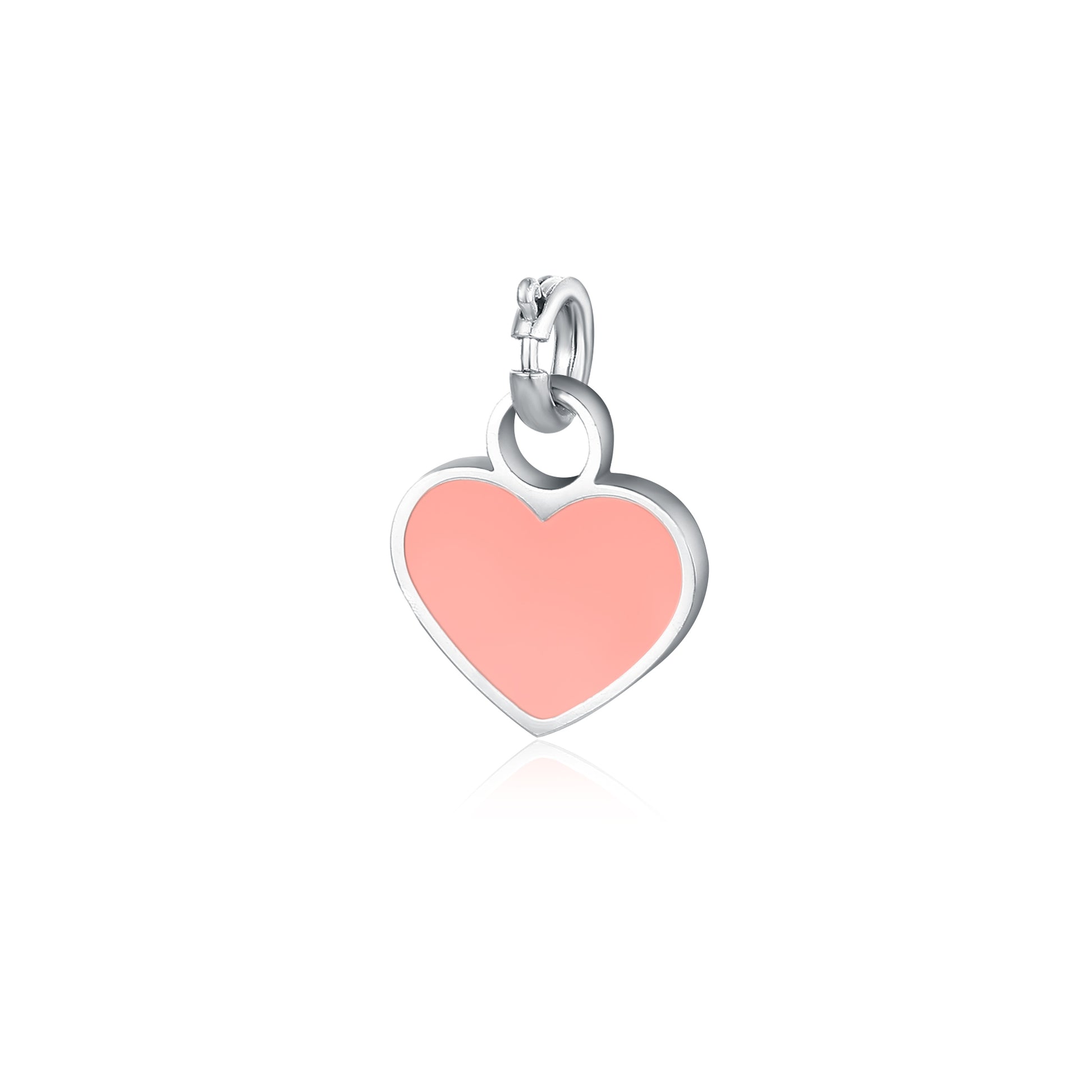 Ciondolo cuore rosa per Chiama Angeli Vita in acciaio inox - Brand Gioielli