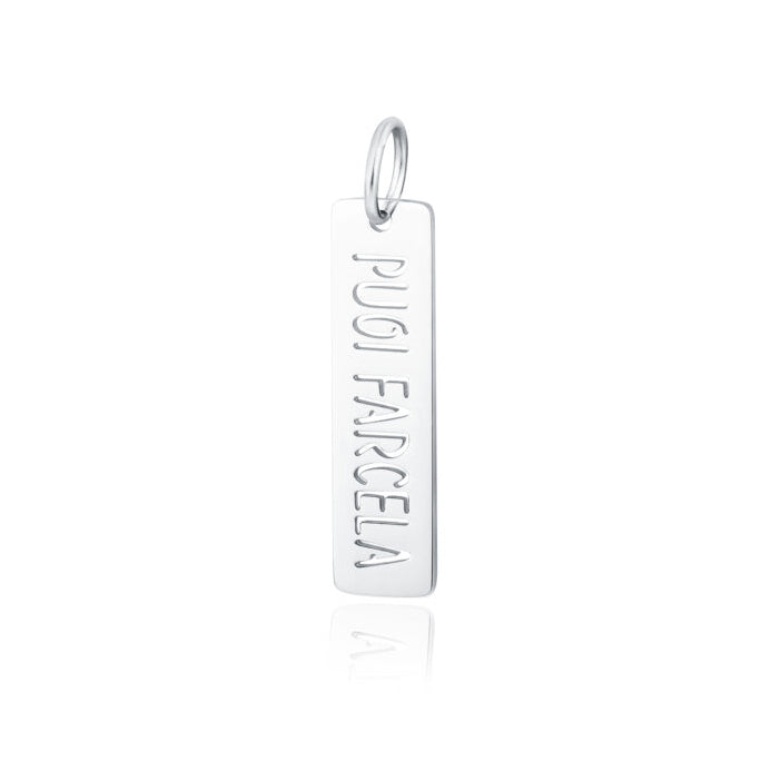 Targhetta Puoi Farcela in acciaio inox Family - Brand Gioielli