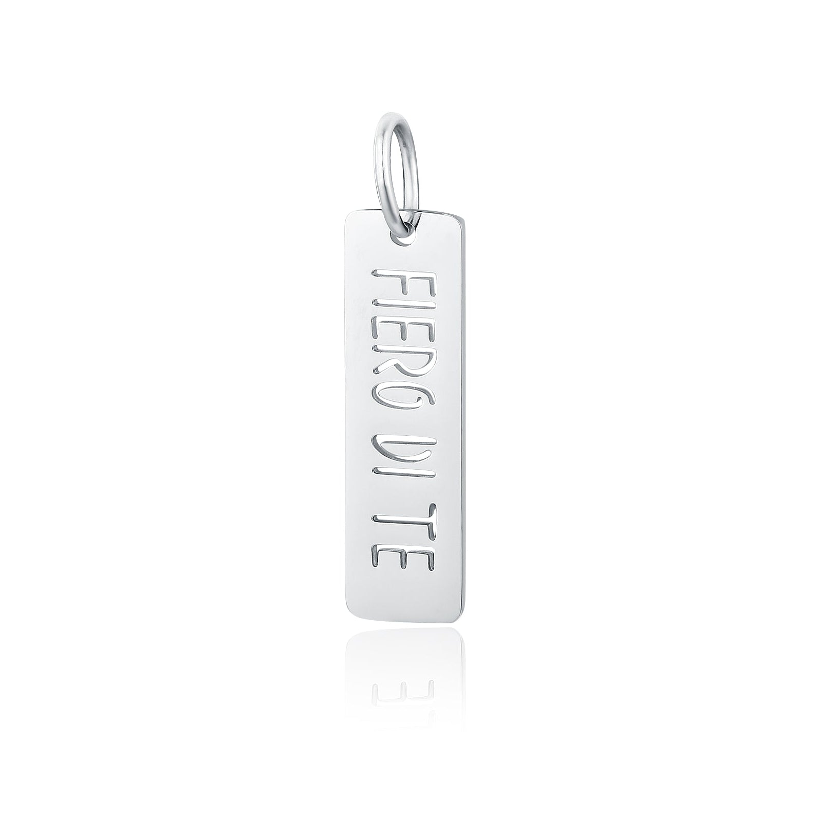 Targhetta Fiero Di Te in acciaio inox Family - Brand Gioielli