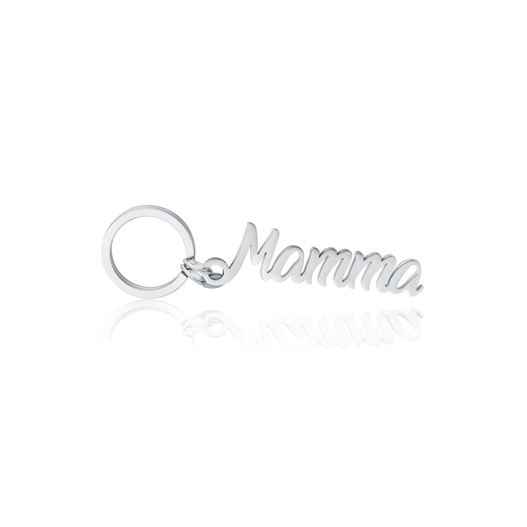 Portachiavi Mamma Sagomato in acciaio inox Family - Brand Gioielli