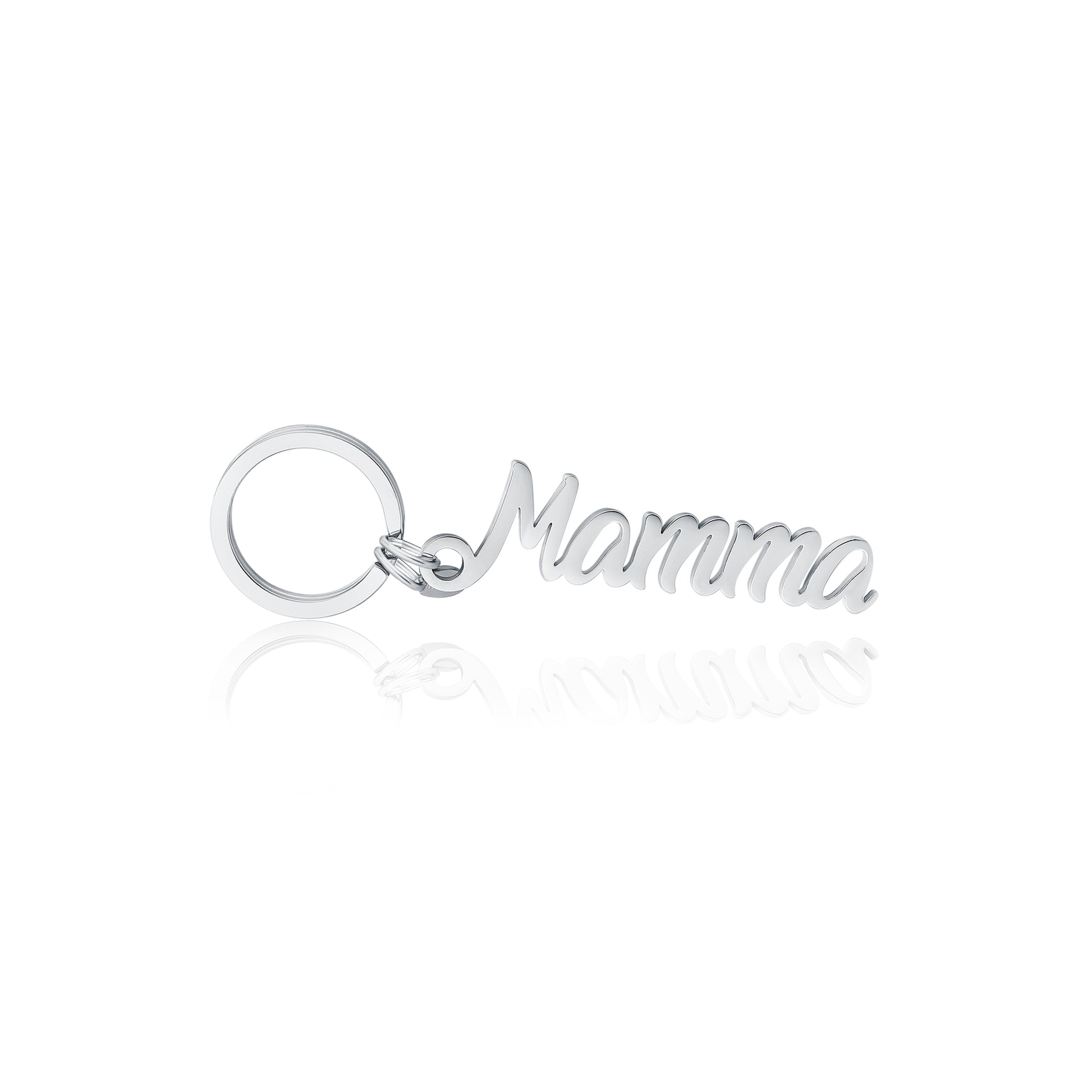 Portachiavi Mamma Sagomato in acciaio inox Family - Brand Gioielli