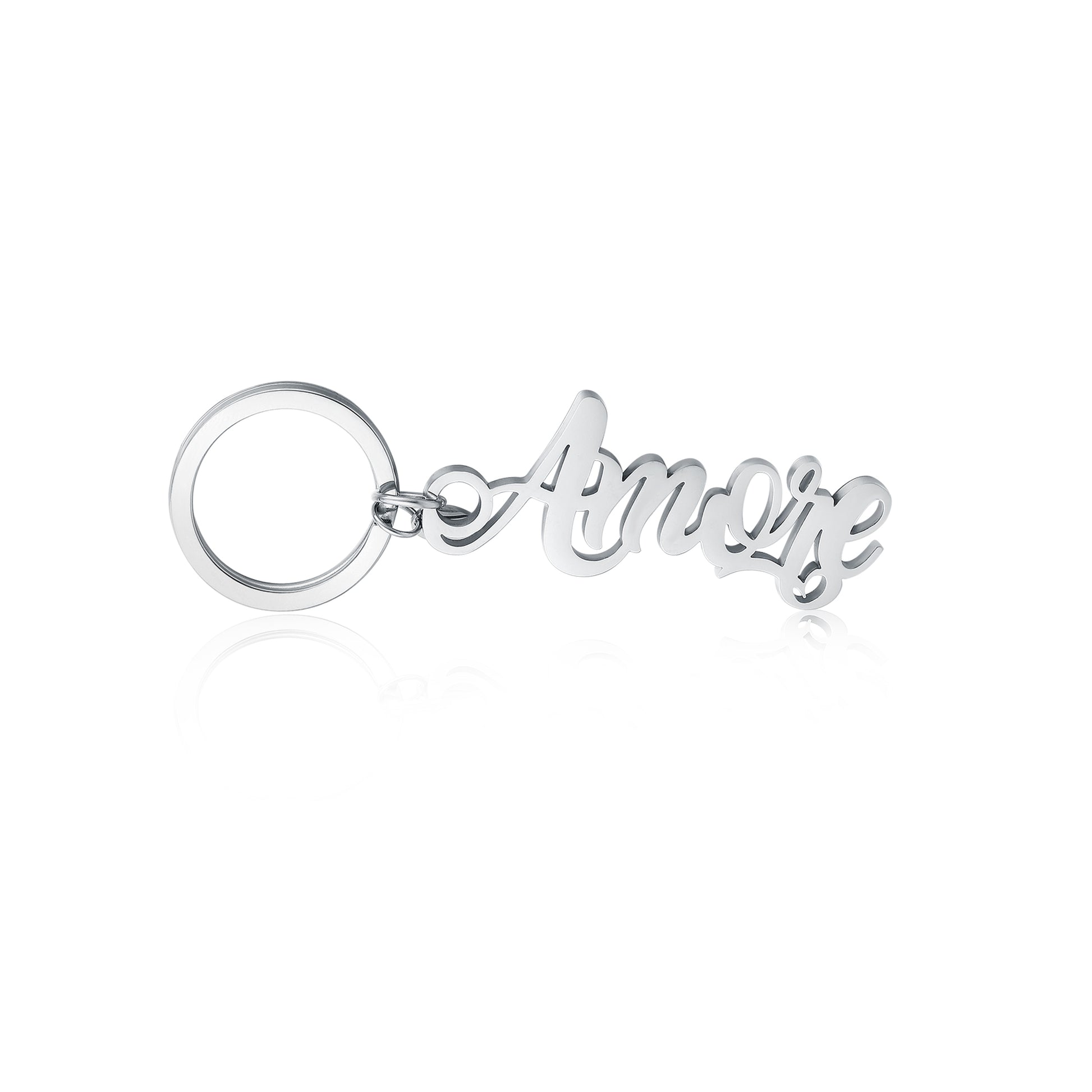 Portachiavi Amore Donna Sagomato in acciaio inox Family - Brand Gioielli