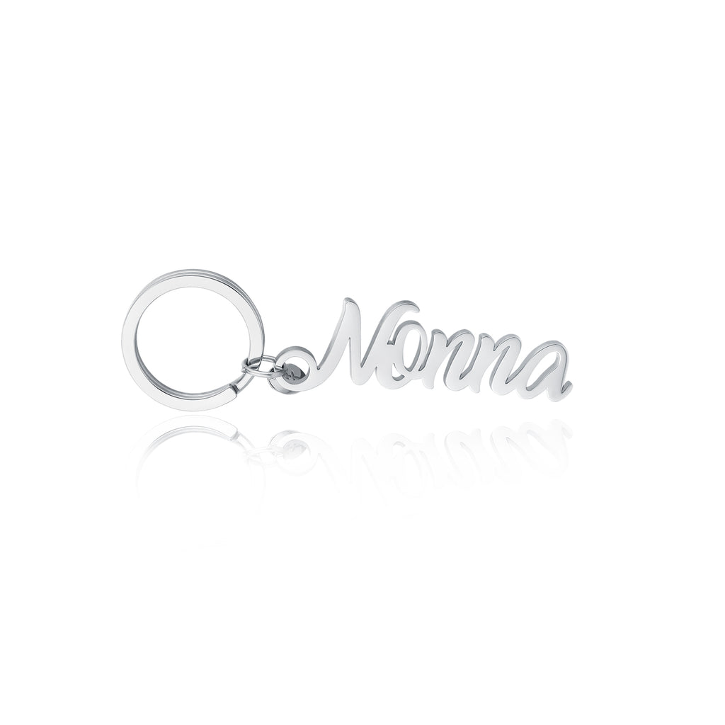 Portachiavi Nonna Sagomato in acciaio inox Family - Brand Gioielli