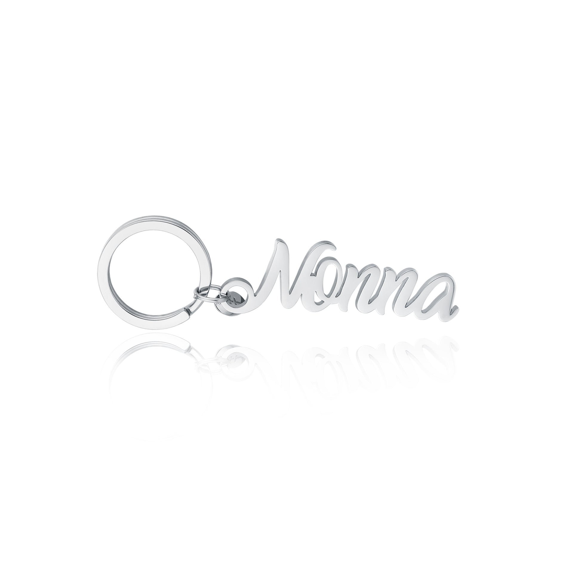 Portachiavi Nonna Sagomato in acciaio inox Family - Brand Gioielli