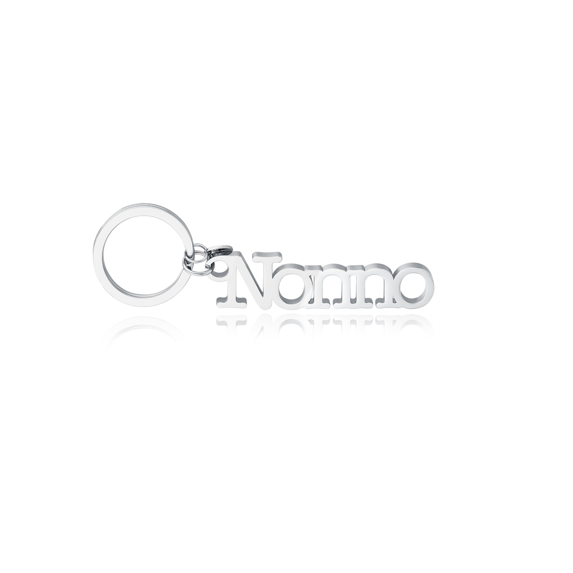 Portachiavi Nonno Sagomato in acciaio inox Family - Brand Gioielli