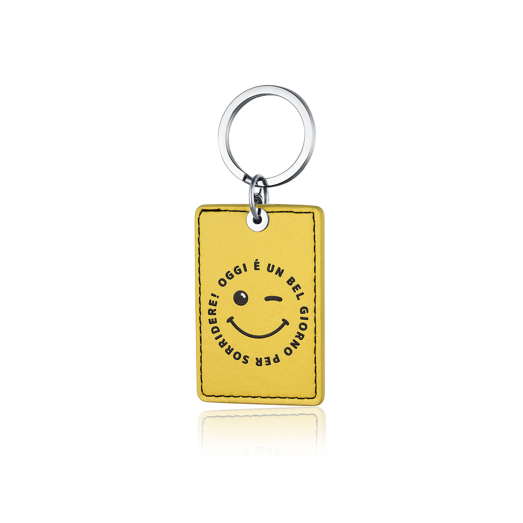 Portachiavi Smile in acciaio inox Emozioni - Brand Gioielli