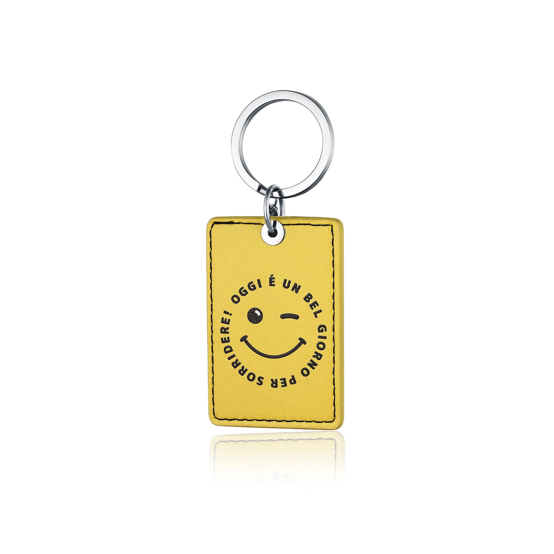Portachiavi Smile in acciaio inox Emozioni - Brand Gioielli