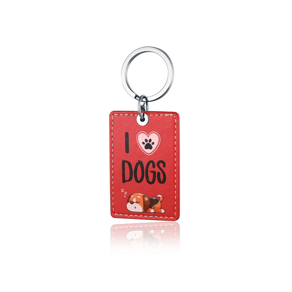 Portachiavi I Love Dogs in acciaio inox Emozioni - Brand Gioielli