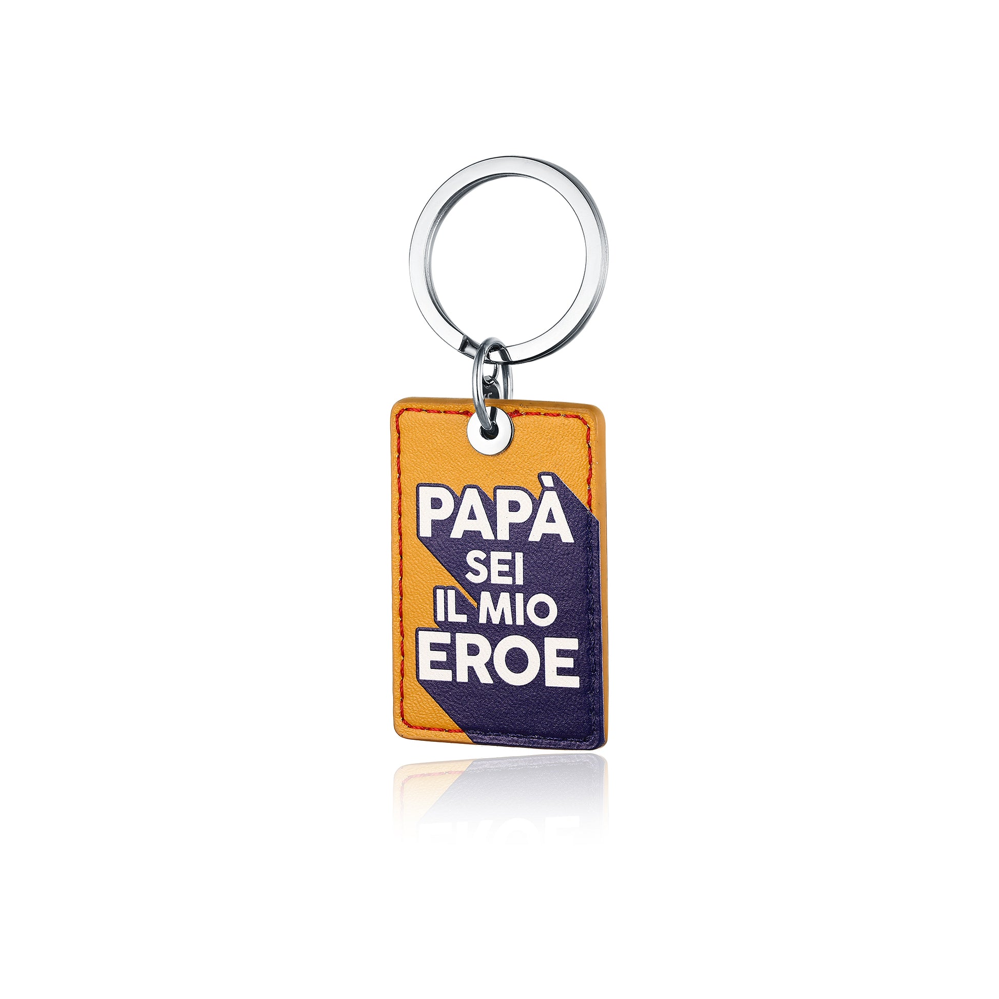 Portachiavi Piccolo Papà in acciaio inox Emozioni - Brand Gioielli