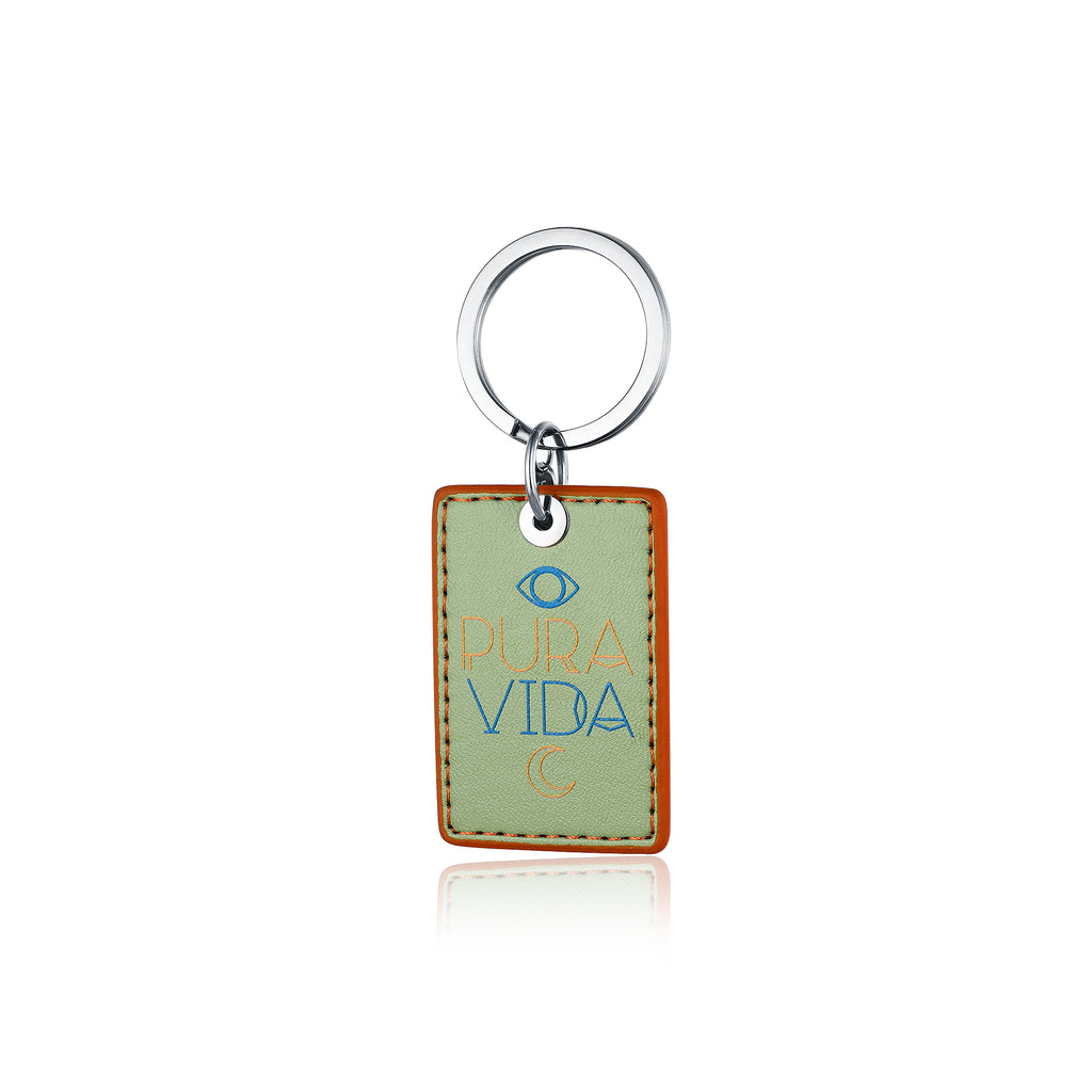 Portachiavi Pura Vida in acciaio inox Emozioni - Brand Gioielli