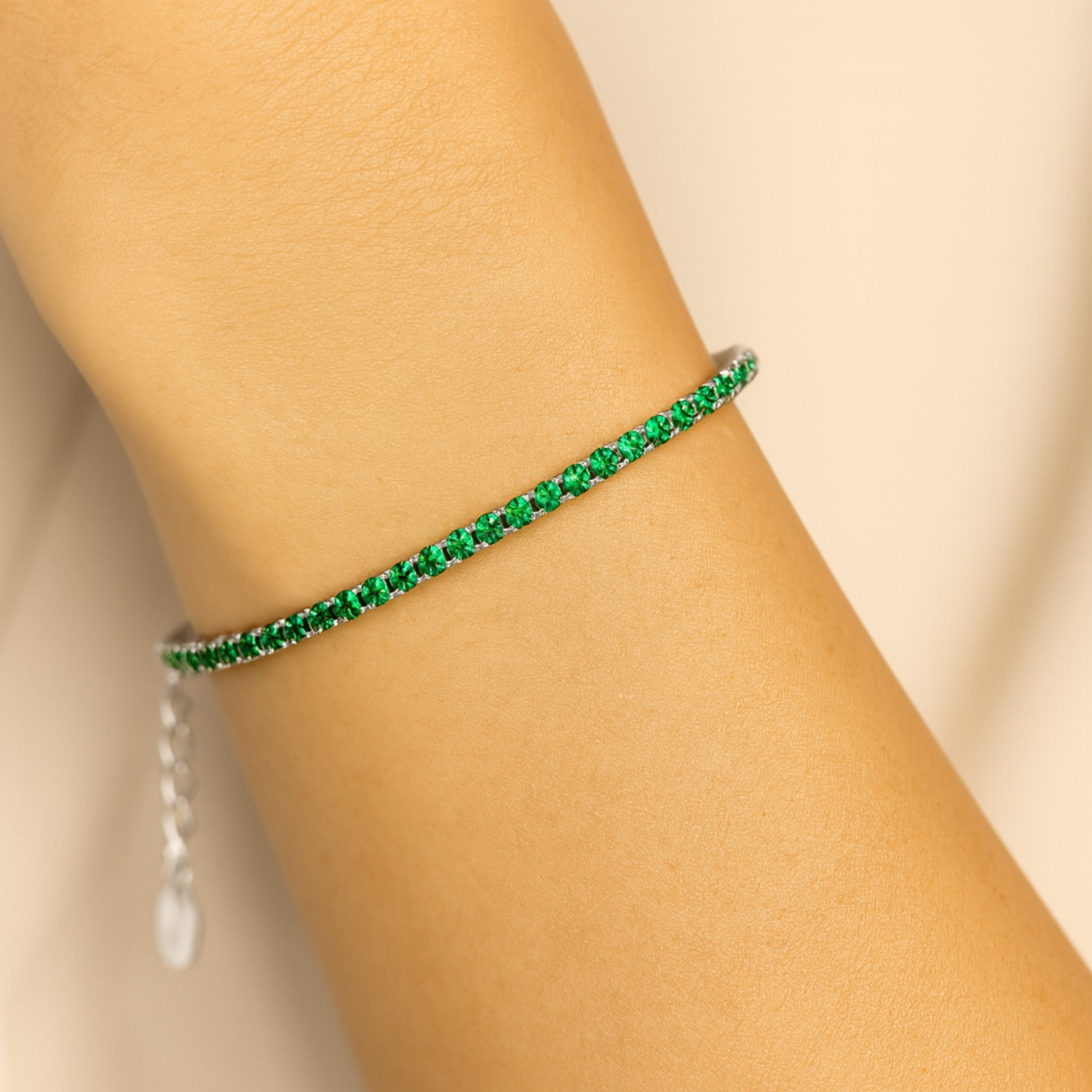 Bracciale Tennis_Argento 925 "VERDE"