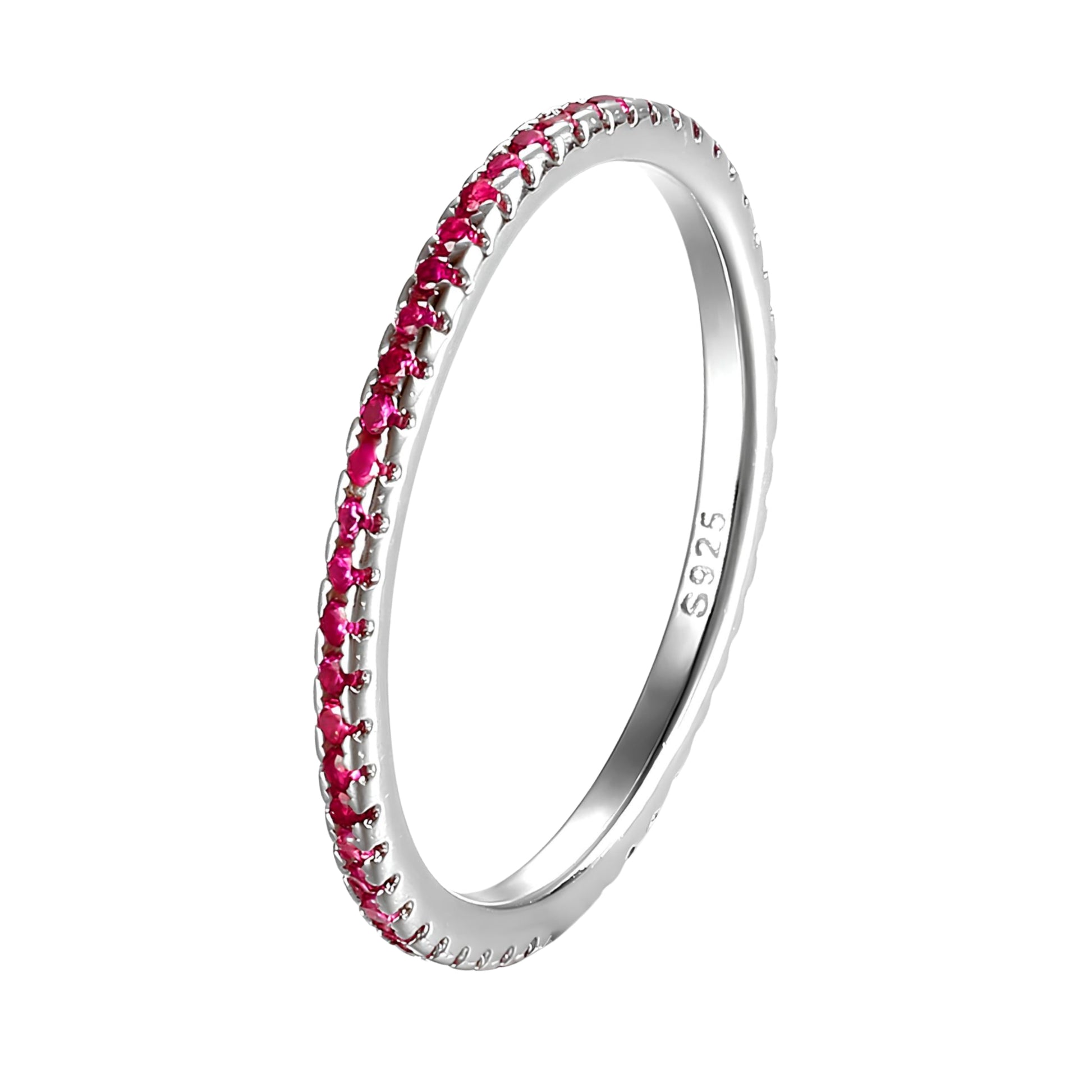 Anello Veretta Fucsia in Argento 925 - Les Folies