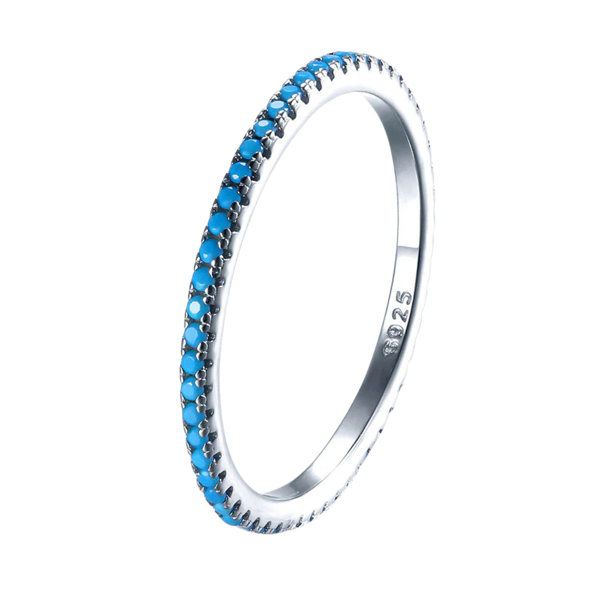 Anello Veretta Turchese in Argento 925 - Les Folies