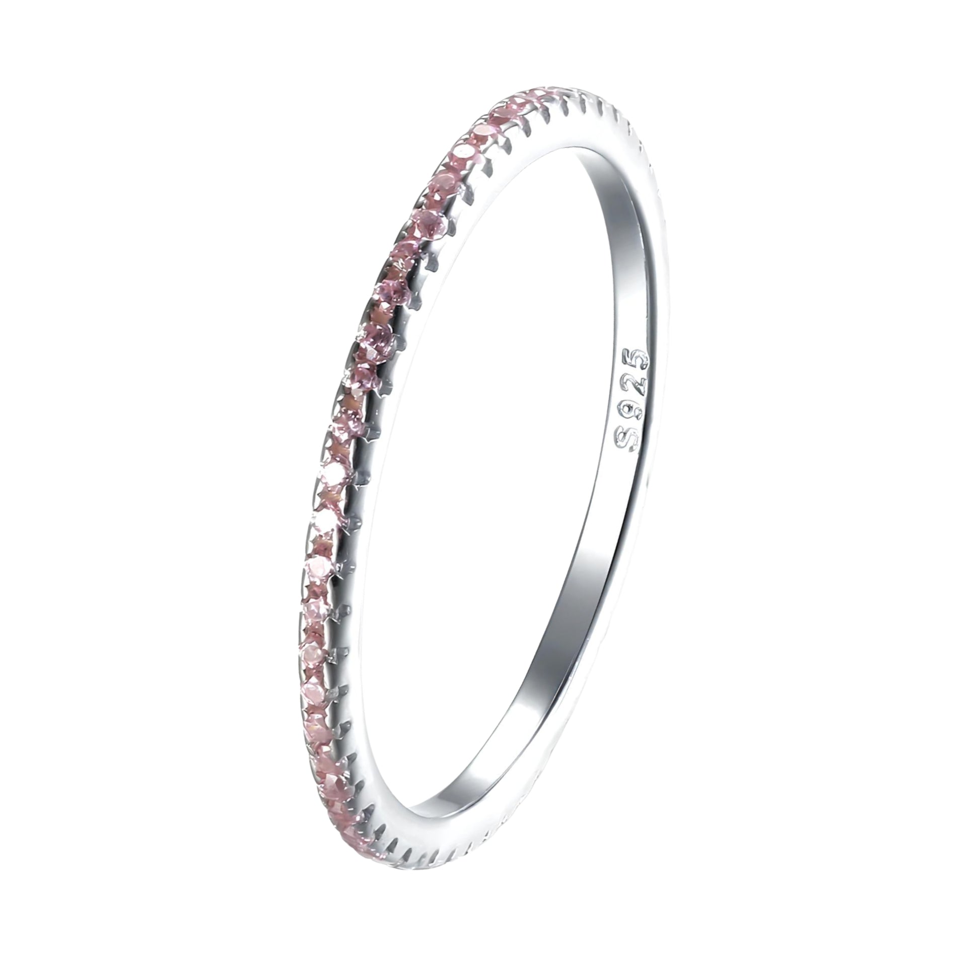 Anello Veretta Rosa in Argento 925 - Les Folies