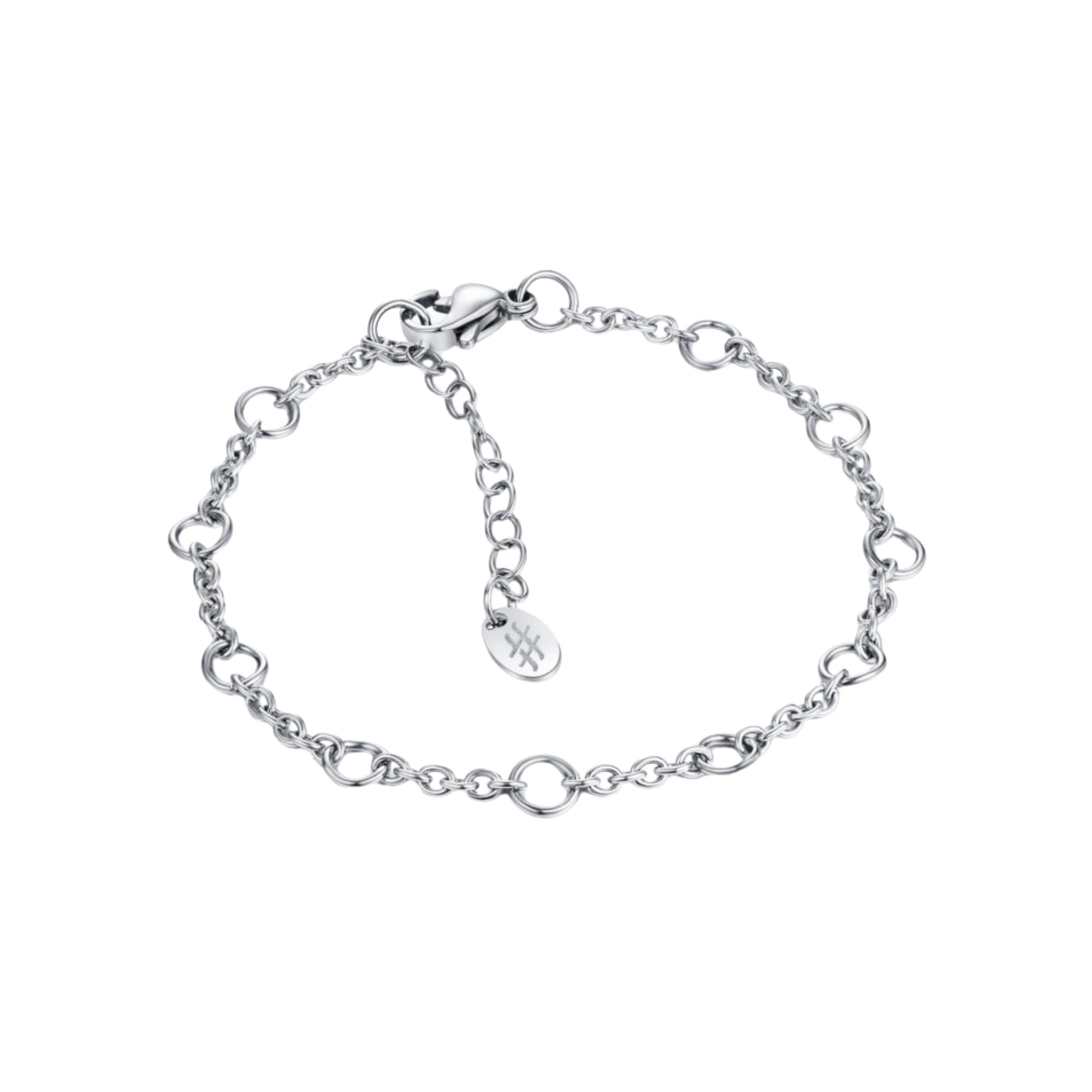 Bracciale Catena e Anellini_AcciaioInox "BRAND"