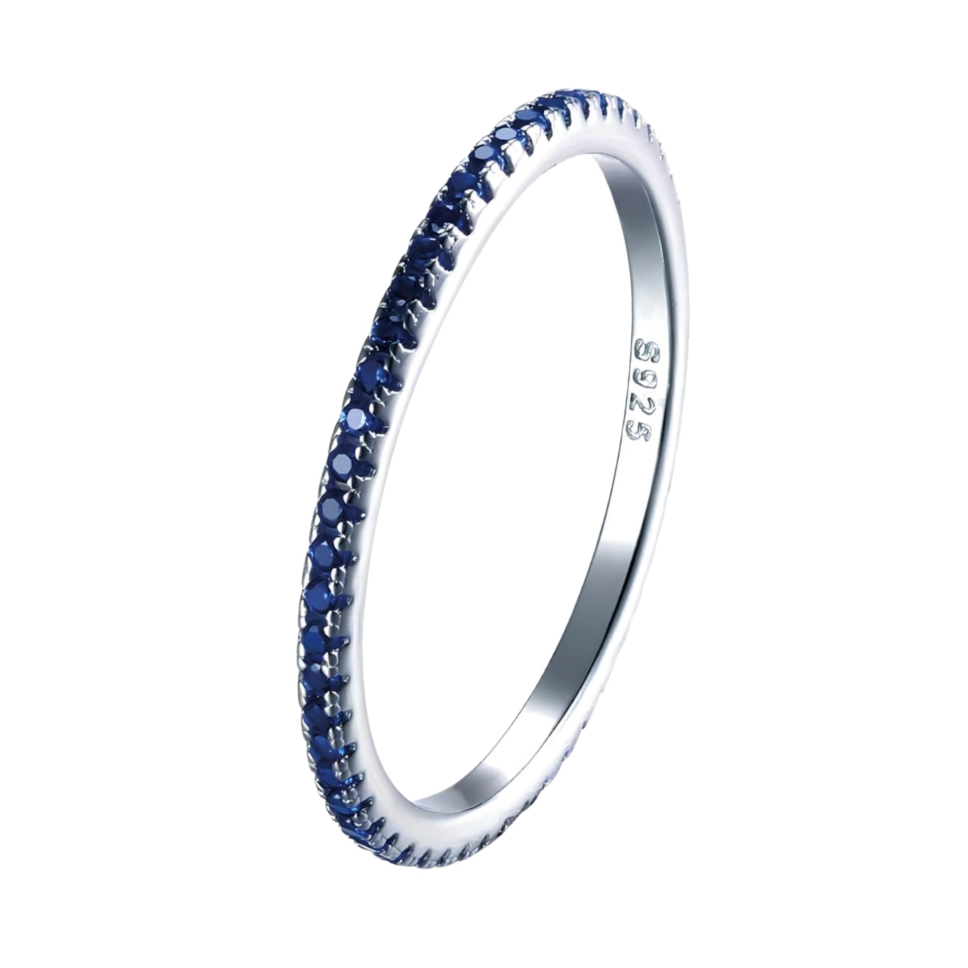 Anello Veretta Blu in Argento 925 - Les Folies