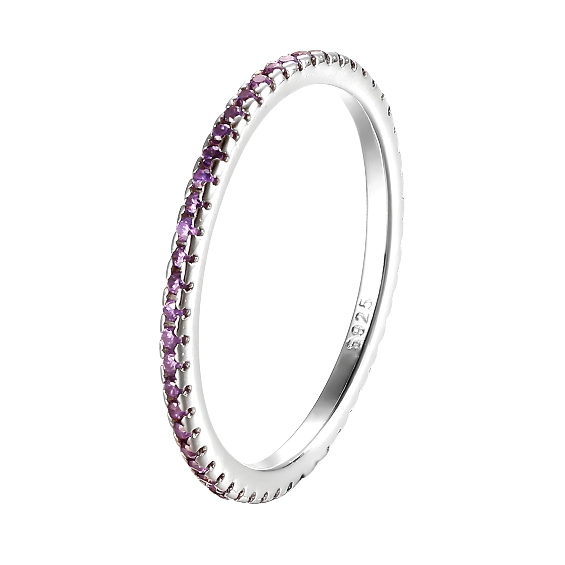 Anello Veretta Viola in Argento 925 - Les Folies