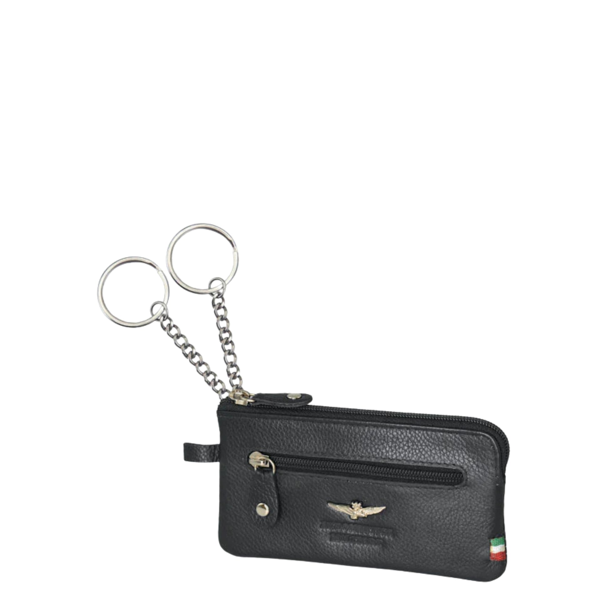 Portachiavi a bustina in Vera Pelle Flag - Aeronautica Militare